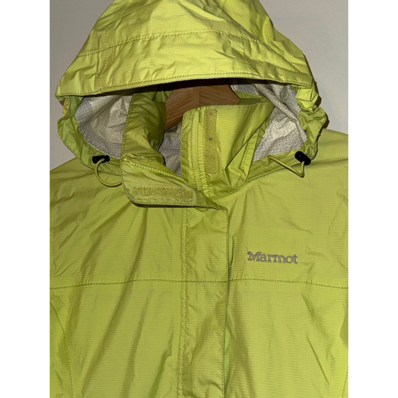 Women's Marmot Precip Rain Jacket Soft Shell Hooded Wind Breaker size XS - Picture 5 of 16